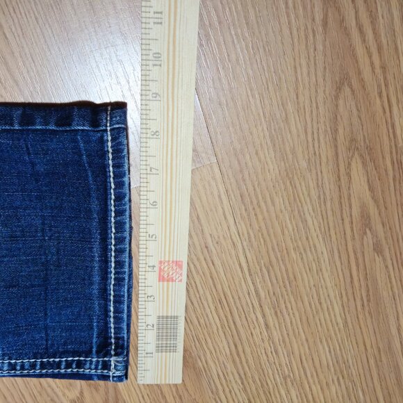 Silver Jeans AIKO Bootcut Denim Embroidered Med Wash Womens 30x32 Tag (28x33) - Picture 14 of 16